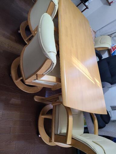 緊急値下【募集再開】ダイニングテーブルセット 椅子6脚