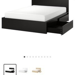 IKEA ベッド　クイーンサイズ　+マットレスdream bed