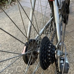 クロスバイク(シルバー)27インチ簡易整備済