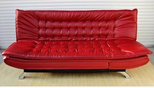 値下［超美品］ニトリ ソファベッド Nシールド 赤 ニトリ Nシールド ソファーベッド - メルカリ