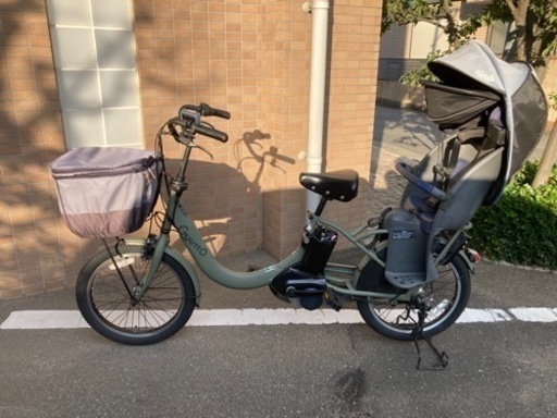 パナソニック電動自転車Gyuttoアニーズ　電子キー付き　チャイルドシート付