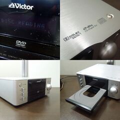 Victor コンパクト コンポーネント DVDシステム 40W+40W ウッドコーン