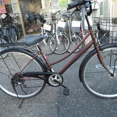 中古自転車2917 27インチ 6段ギヤ LEDオートライト