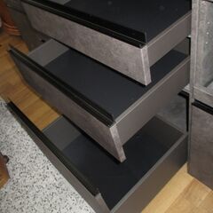 R216 最高級 PAMOUNA 石目柄、キッチンボード、 2点セット、幅200cm 美品