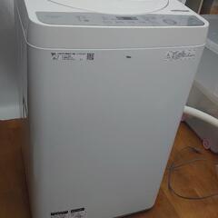 【完売ありがとう】『使用感の無いキレイな洗濯機』シャープ全自動電...