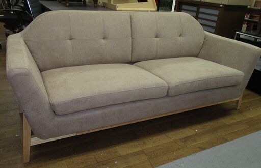 R371 MODERN DECO おしゃれ 2人掛けソファコンパクト ファブリック 幅180cm Used・美品