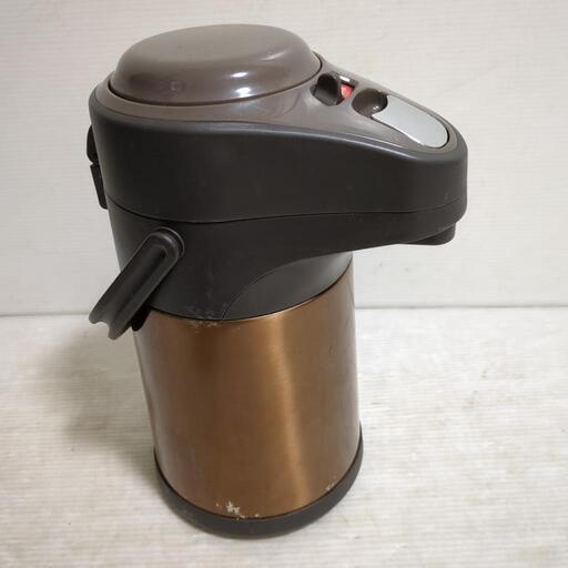 パール金属 保温 卓上 ステンレス エアー ポット 2.5L ブラウン エコでニコっ HB-1561