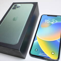 【ネット決済・配送可】SIMロック解除済】iPhone 11 P...