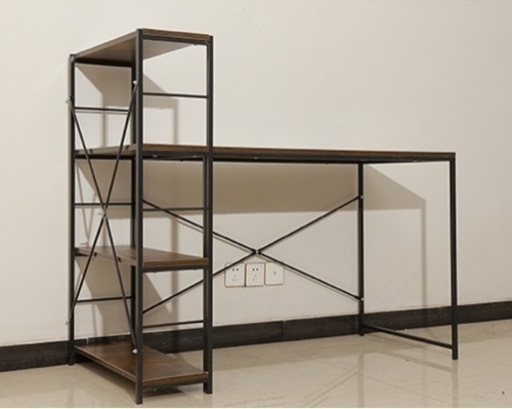 新品❗️ パソコンデスク ラック付き ワークデスク学習デスク パソコンデスク 左右入替可 収納 両用デスク