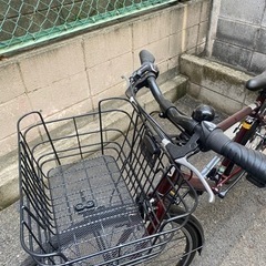 【美品】あさひ　オフィスプレス　トレッキング -L　レッド　自転車　クロスバイク　使用期間短い