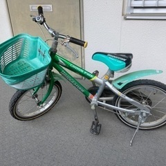 子供用自転16インチ　緑　ブリヂストン　クロスファイヤー