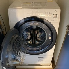 【無料でお譲り致します】シャープ ドラム式洗濯機0円