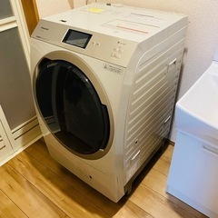 【ネット決済・配送可】Panasonic ドラム式洗濯機　NA-...