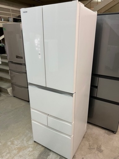 TT 2020年式 462L 東芝 ガラス 6ドア冷蔵庫