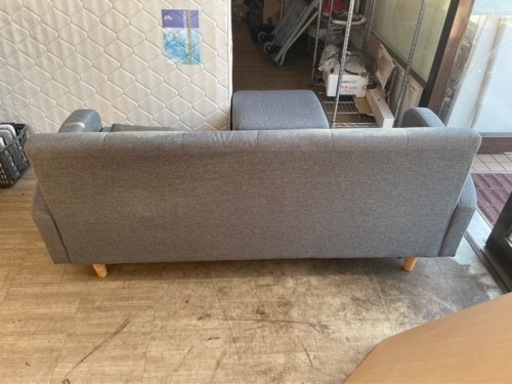 RASIK 北欧風 1人掛け 木枠ソファ『TRYGG トゥリッグ』グレージュ