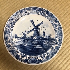 飾り皿（オランダの風景画）