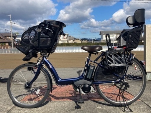 超美品 ヤマハ 子ども乗せ 3人乗り 電動自転車
