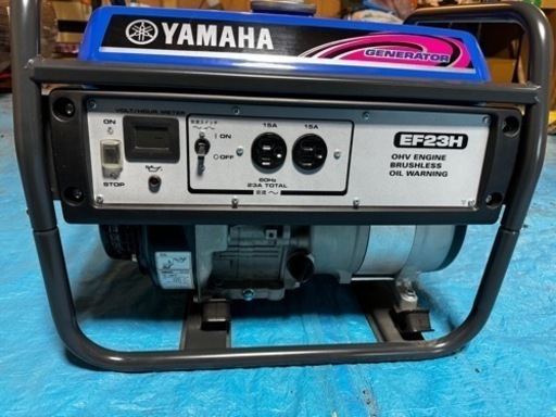 ヤマハ発電機EF23H 60Hz 美品　稼働時間8h