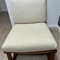 【無印良品】リビングでもダイニングでもつかえるテーブル・チェア-泥棒日記CROPPED HEADSコラボスカジャン鯉桜リバーシブル