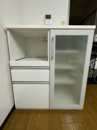 ニトリ］ミドルレンジボード (エトナ80MRB WH )キッチン収納・食器棚 