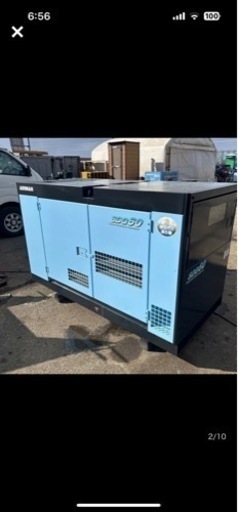 発電機　DENYO エアマン　ホクエツ　200V ディーゼル 60kva SDG60