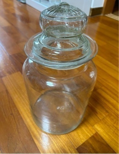 ガラス保存容器　未使用　レトロ