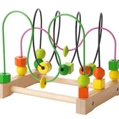 IKEAイケア 知育玩具　木製　MULA ムーラ ビーズコースター