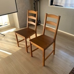 お渡し決定しました。IKEA ダイニングチェア　　2脚セット　