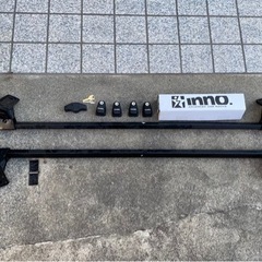 inno イノー　ルーフベースキャリア　取付フック付き！