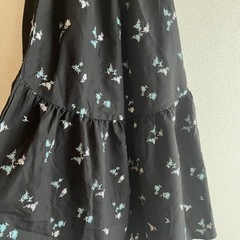 フレアスカート ブランド▶︎mite 花柄刺繍