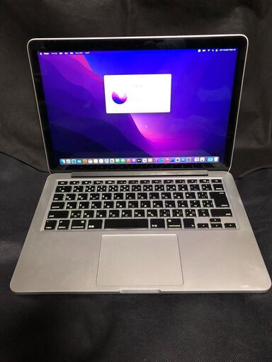 「MacBook Pro Retina 13インチ Early 2015（MF840J/A）」高細密Retinaディスプレイ搭載 / Core i5搭載 /メモリー8GB / SSD-256GB / MacOS(Monterey-通常リカバリ)\u0026Office2019 / Webカメラ / Bluetooth / 無線LAN / 中古品