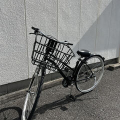 27インチ　ブラック　asahi自転車　6段変速