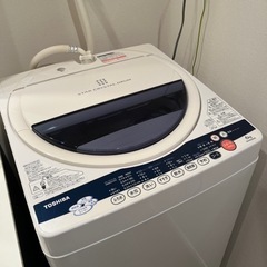 TOSHIBA 洗濯機　6.0kg