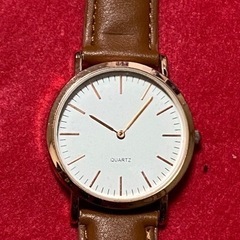 腕時計　ブラウン革ベルト　1988ー06ー4