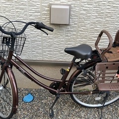 チャイルドシート付き自転車