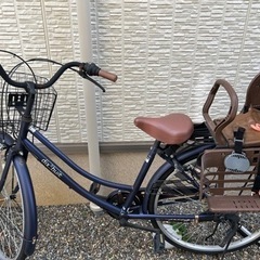 チャイルドシート付き自転車