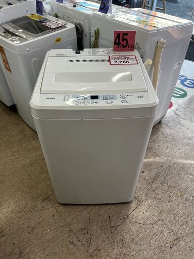 全自動洗濯機❕　4.5㎏❕ゲート付き軽トラ”無料貸出❕購入後取り置きにも対応 ❕J197