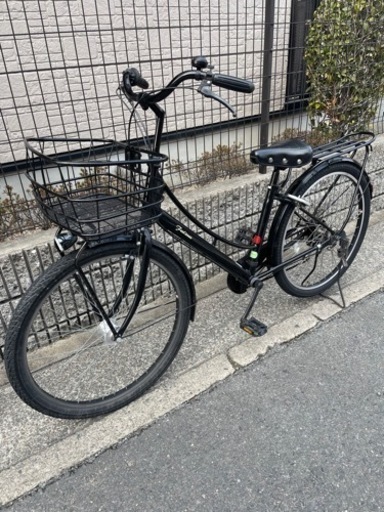 自転車　27インチ　変速付き　SHIMANO