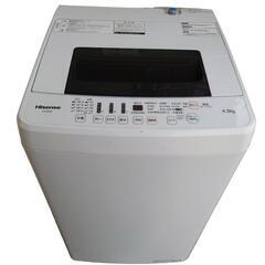 【売ります】ハイセンス　洗濯機　4,5kg　HW-E4502　2...