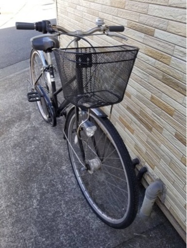 中古自転車1698 前後タイヤ新品！ 27インチ 3段ギヤ ダイナモライト
