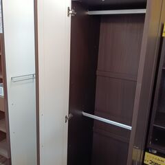 NITORI　ワードローブ　洋服タンス　クローゼット　大容量　ブラウン　WISH2　100WR-DBR　ニトリ　ミラー　鏡　サイズ（約）幅99×奥55×高201　　■近隣配送無料 買取GO‼　栄和店