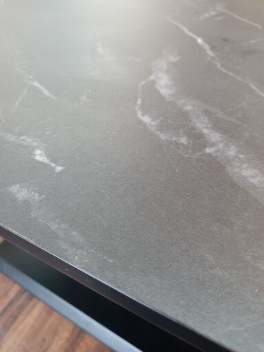 シギヤマ家具 RADIA WALLACE 110CT 大理石調 昇降テーブル 定価65,890