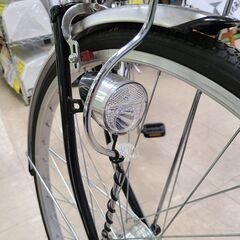 ★店頭にて試乗可★ ★美品★　J4353　ジテンシャホンポ　ガクチャリノーパンクファミリー　シティサイクル　ブラック　27インチ　6段変速　 クリーニング、簡易メンテナンス済み　【リユースのサカイ柏店】流山市 中古自転車 松戸市 中古自転車 我孫子市 中古自転車 船橋市 中古自転車 守谷市 中古自転車 取手市 中古自転車　柏市 中古自転車