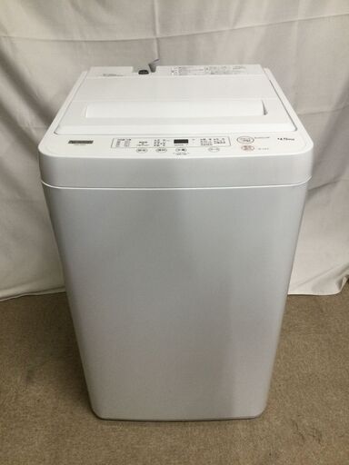 【北見市発】ヤマダセレクト YAMADASELECT 全自動電気洗濯機 YWM-T45H1 2023年製 4.5kg 白 風乾燥 (E2438awraY)