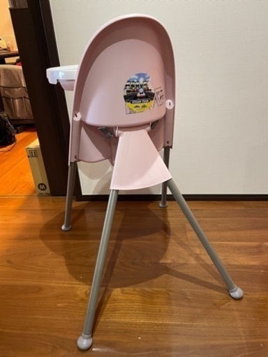ベビービョルン ハイチェア ピンク 食事椅子 BABYBJORNトレイ付き