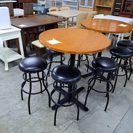 値下げ10,000円‼️激安 ハイテーブル\u0026ハイチェア4点 5点セット