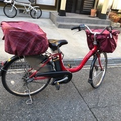 赤い電動アシスト自転車　26インチ YAMAHA 🛑取引中