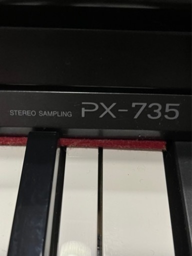 綺麗】電車ピアノ CASIO px-735 配送可能！綺麗美品カシオpx-735 WE 椅子