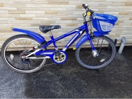中古自転車 7段変速 22インチ ブリジストン 子供車 軽整備済み 防犯登録対応 町田市 相模原市121MM
