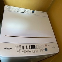 配送可 Hisense 洗濯機 4.5kg 軽使用